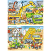 Ravensburger - Veel te doen op de bouwplaats - 2x24 stukjes - Puzzels